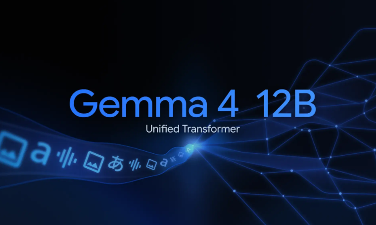 谷歌推出全新 Gemma 4 12B 模型：轻松处理视觉与音频，无需编码器-DeepHubX